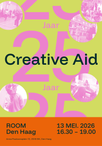 25 jaar Creative Aid, uitnodiging voorzijde